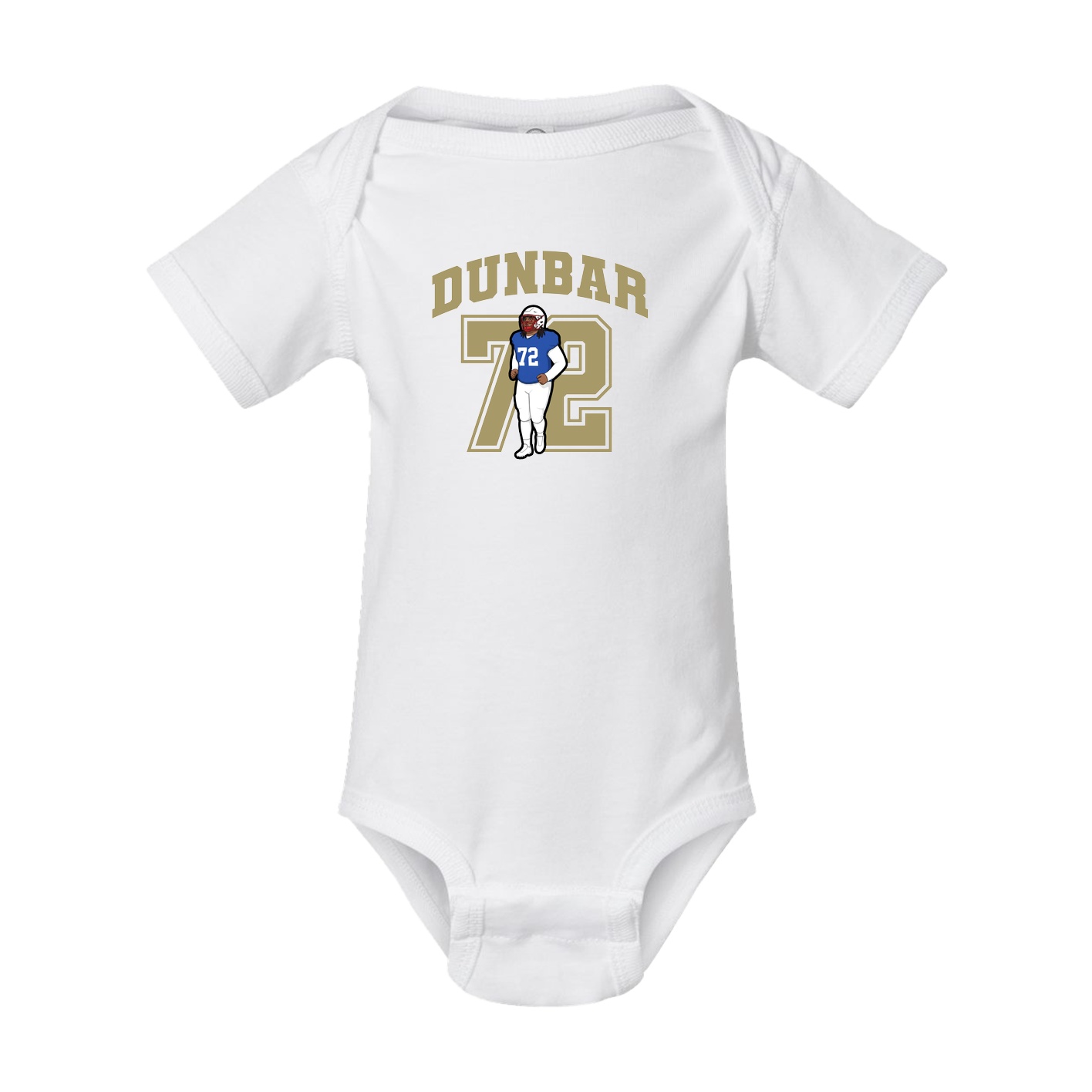 Baby Onesie — Number in White