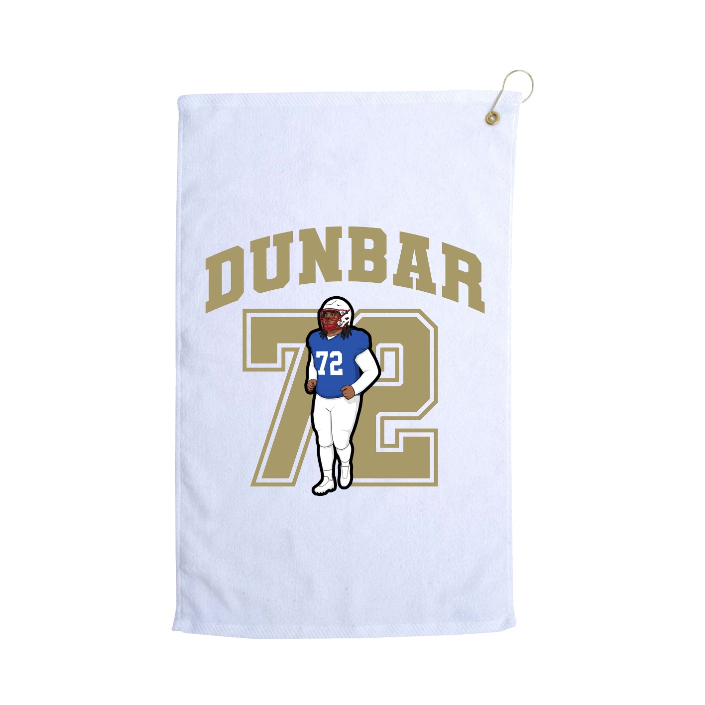 Golf Towel — Number in White