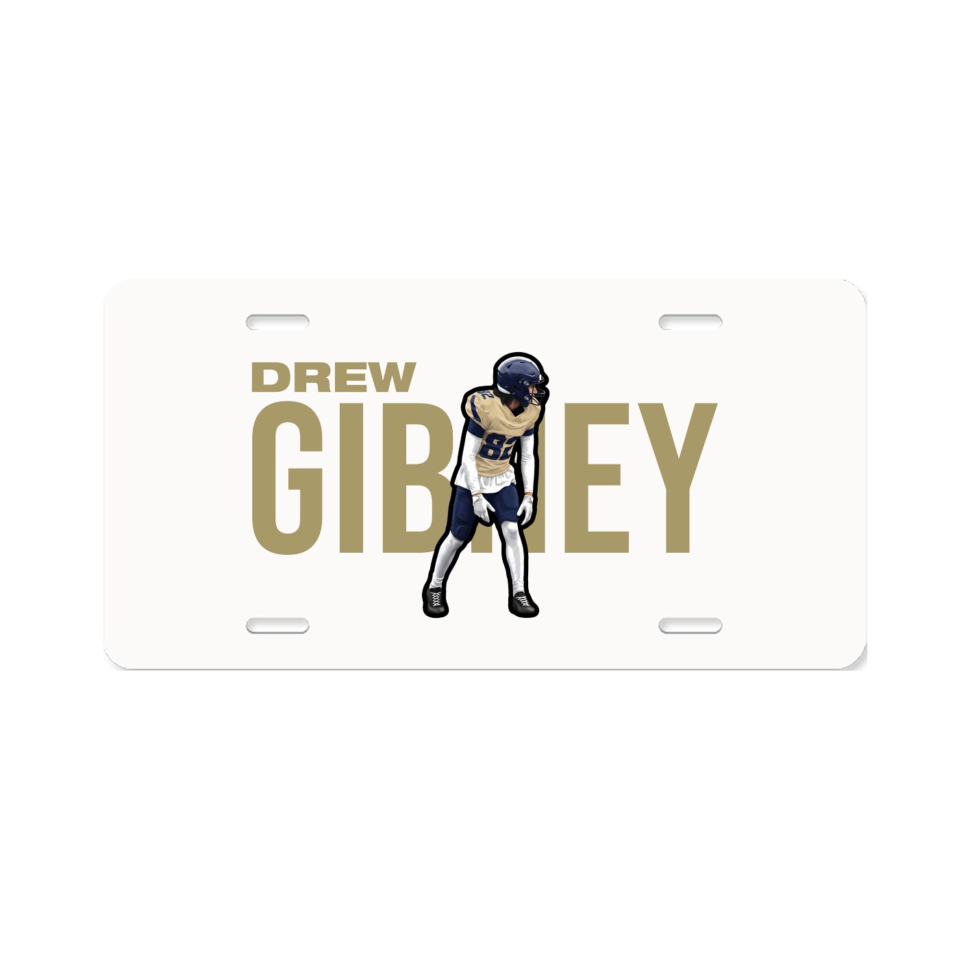 License Plate — Player Name in Classic