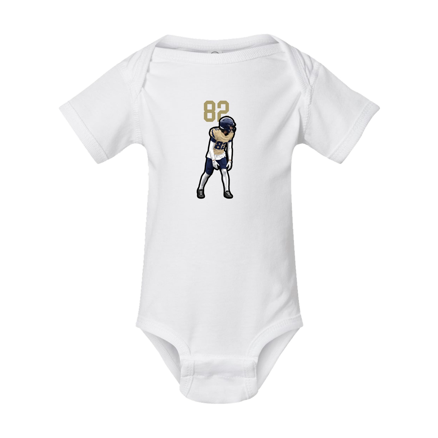 Baby Onesie — Number Top in White