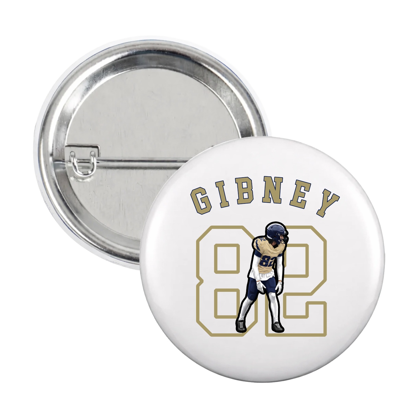 Game Day Button — Shirsey Arch in White