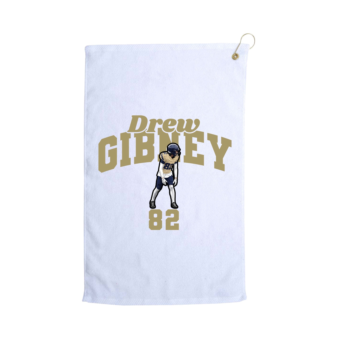 Golf Towel — Signature Arch in White