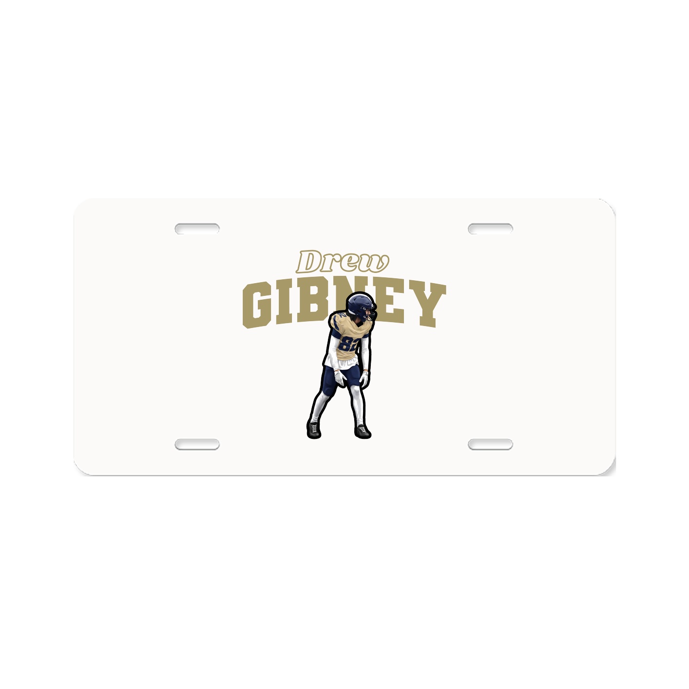License Plate — Name Arch in Classic