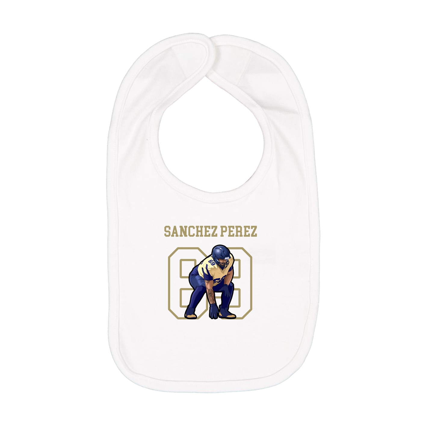 Infant Bib — Shirsey in White