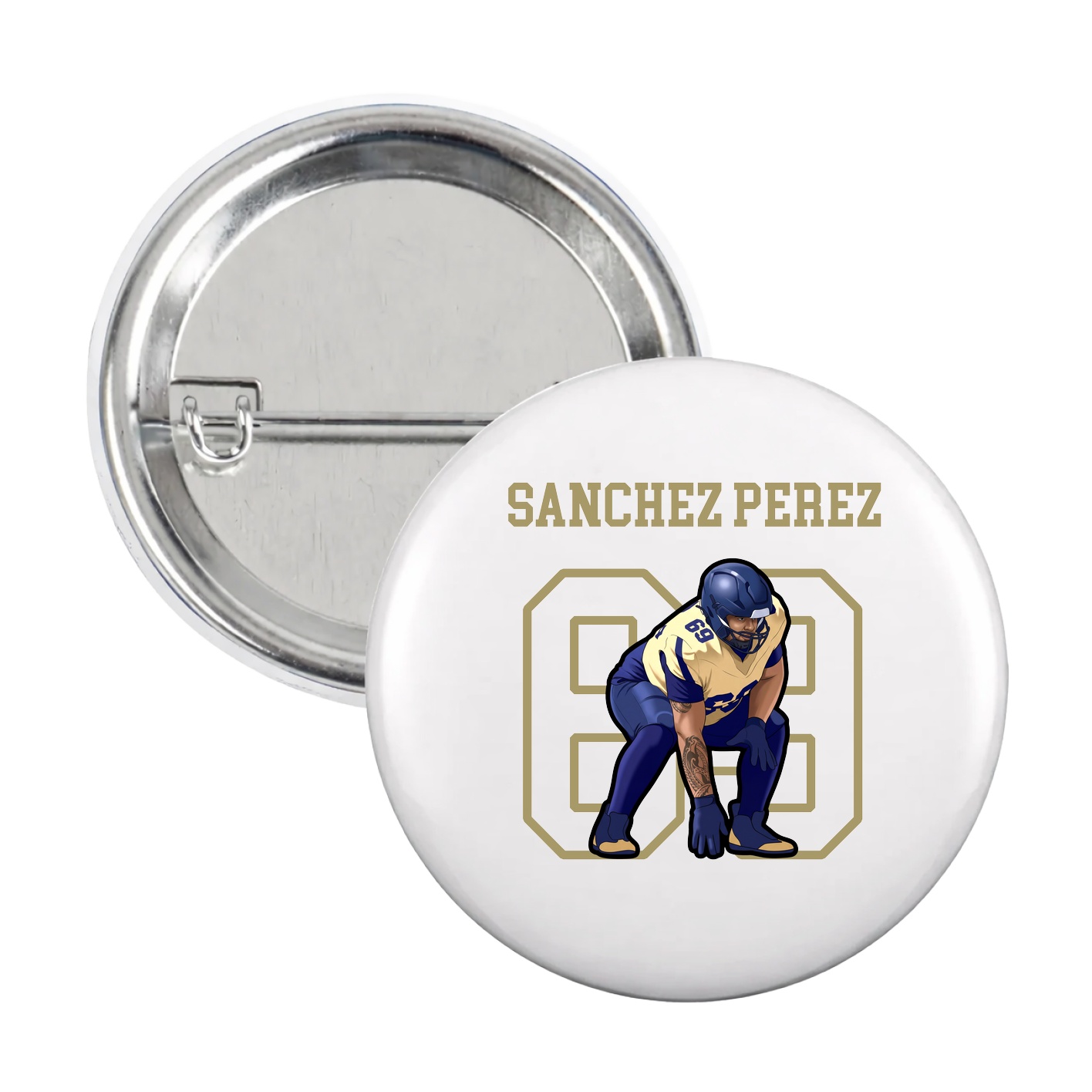 Game Day Button — Shirsey in White