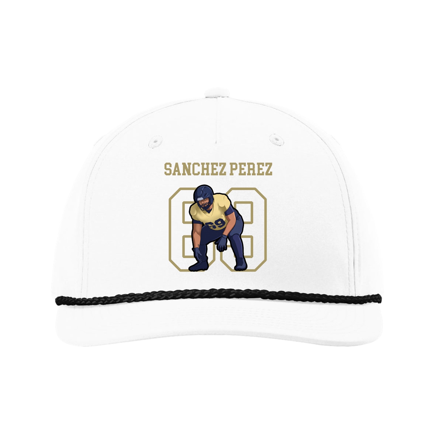 Five-Panel Classic Rope Cap — Shirsey in White