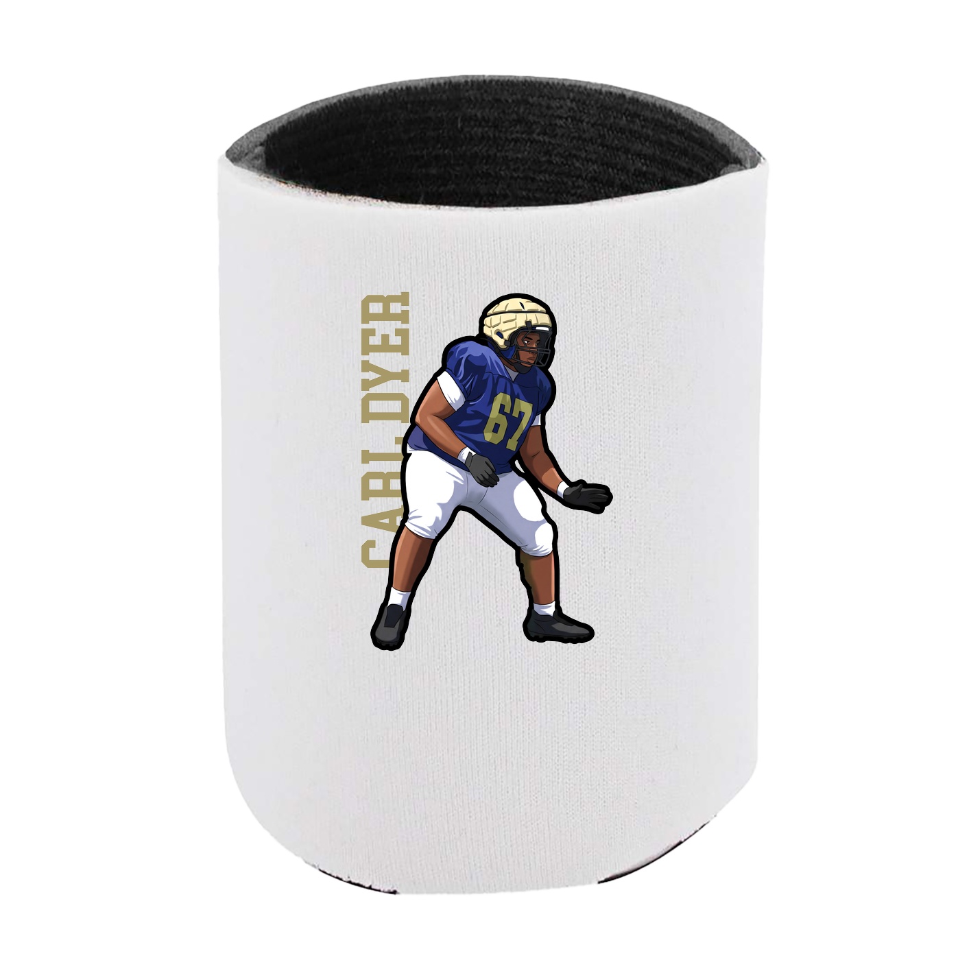 Can Holder — Name Vertical in White