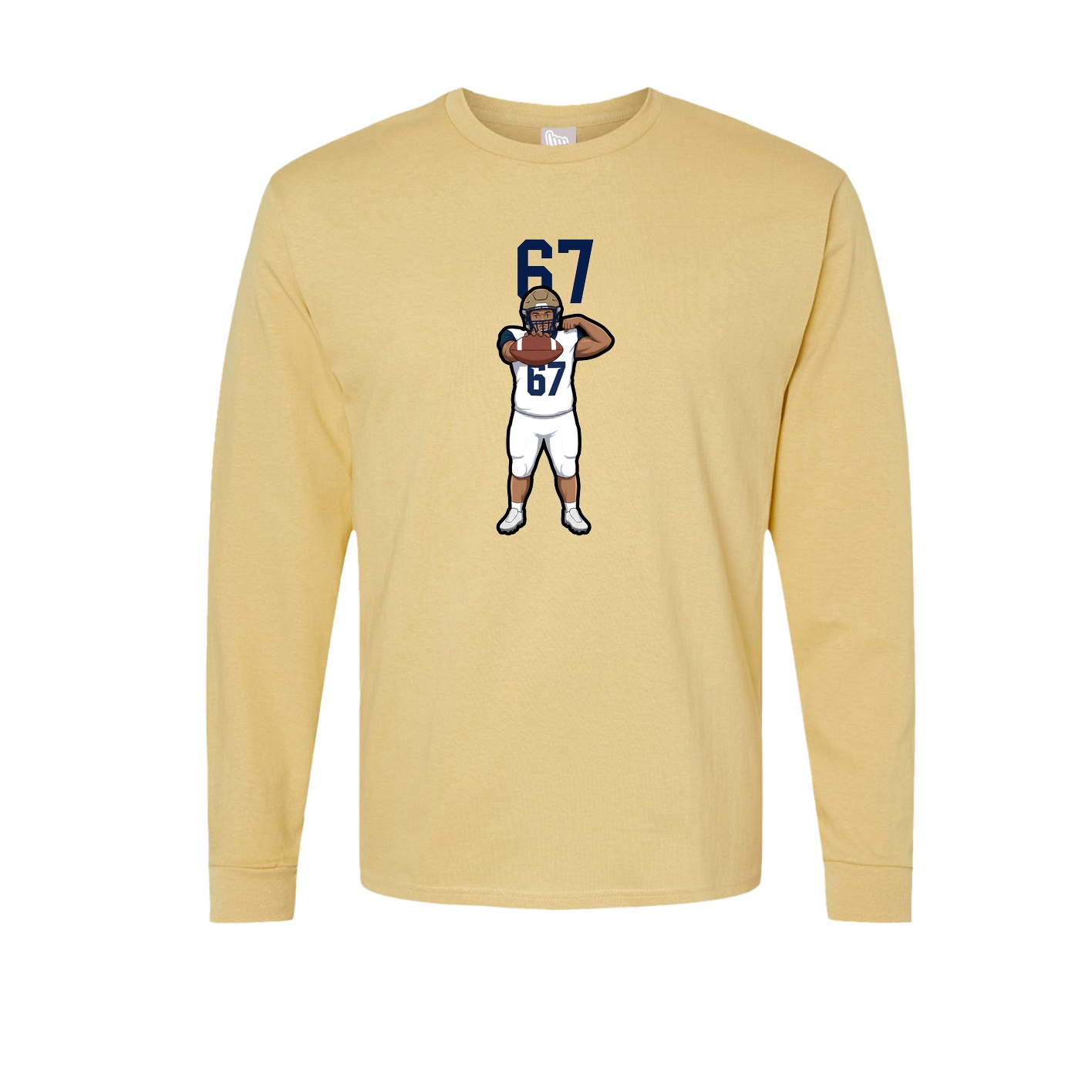 Long Sleeve Tee — Number Top in Vegas Gold