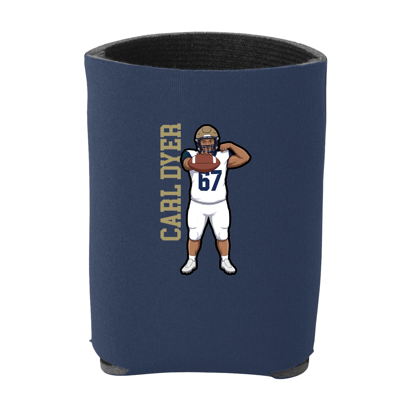 Can Holder — Name Vertical in Navy