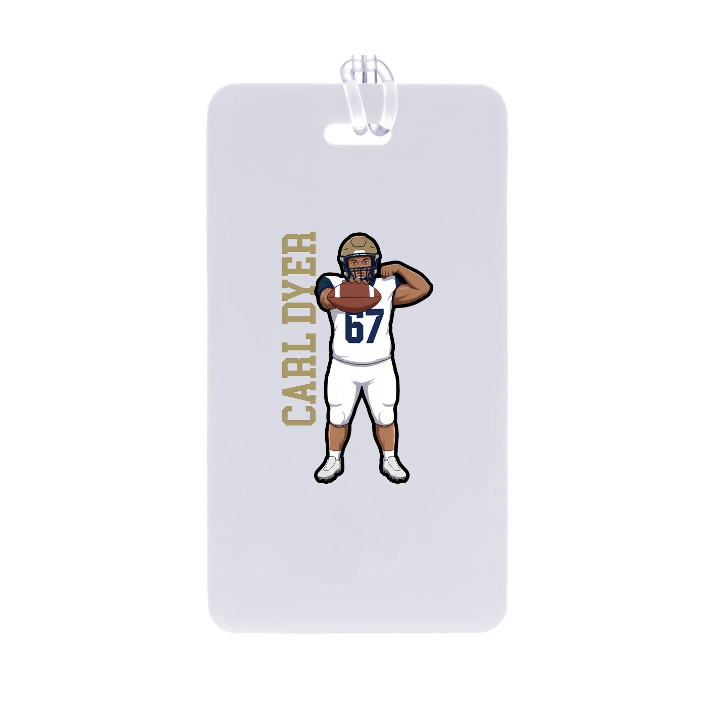 Bag Tag — Name Vertical in Classic
