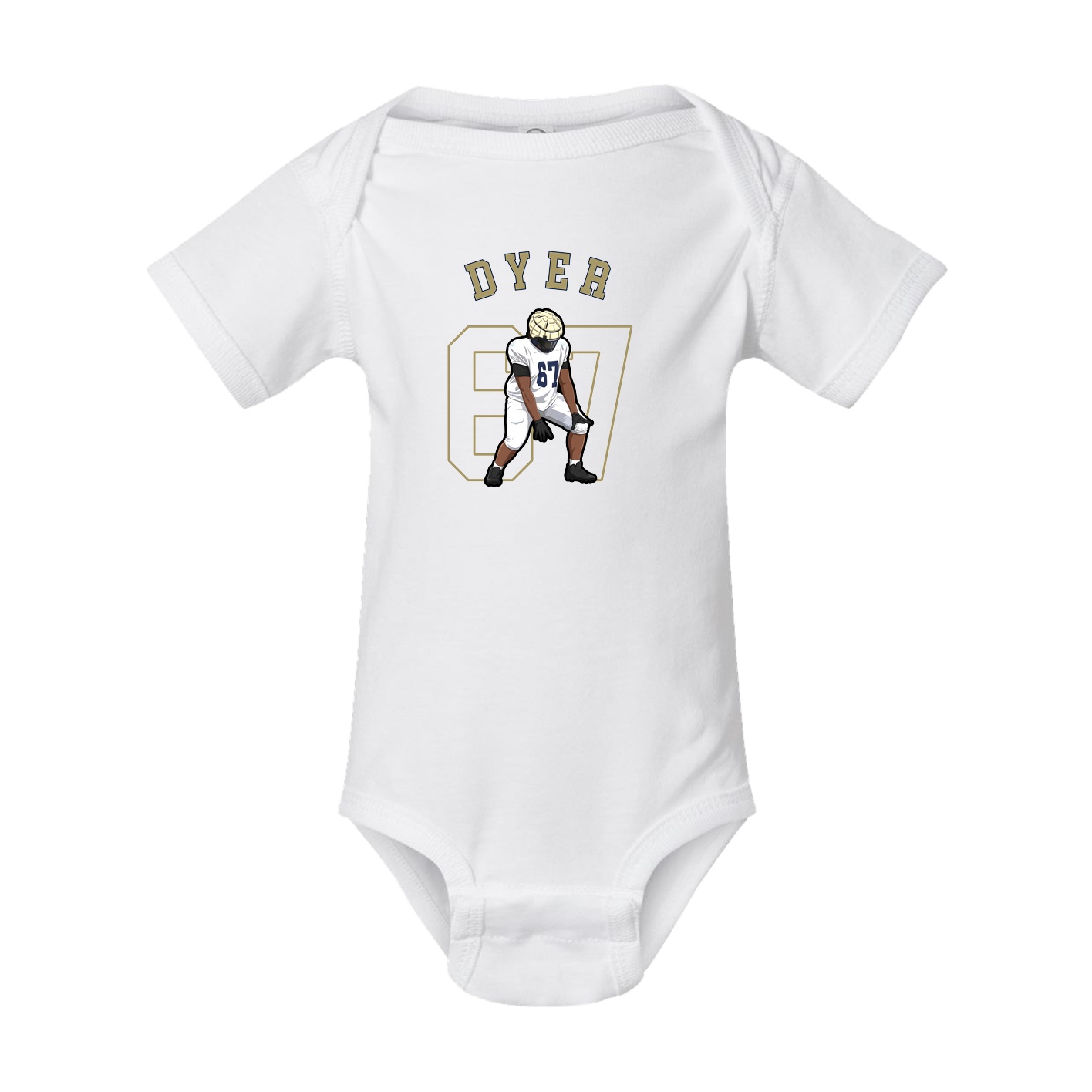 Baby Onesie — Shirsey Arch in White