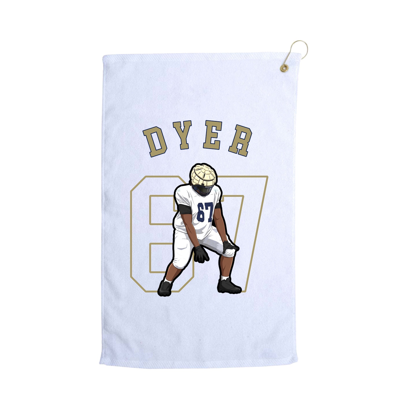 Golf Towel — Shirsey Arch in White