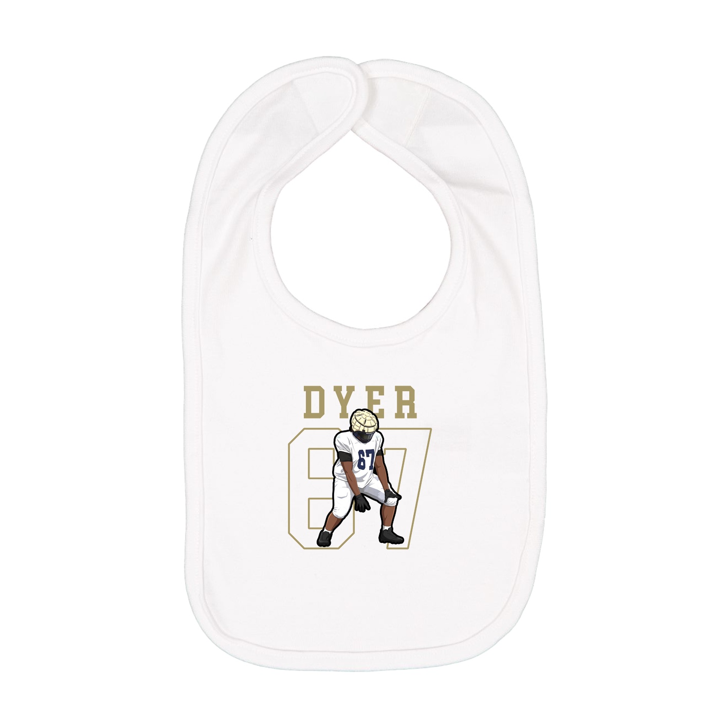 Infant Bib — Shirsey in White