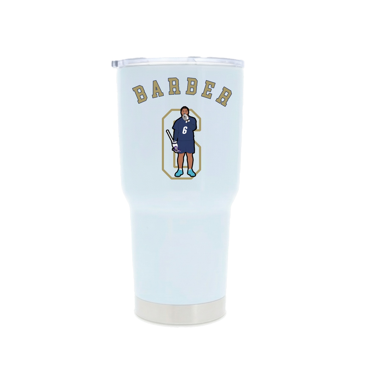 30oz Stainless Steel Tumbler — Shirsey Arch in White