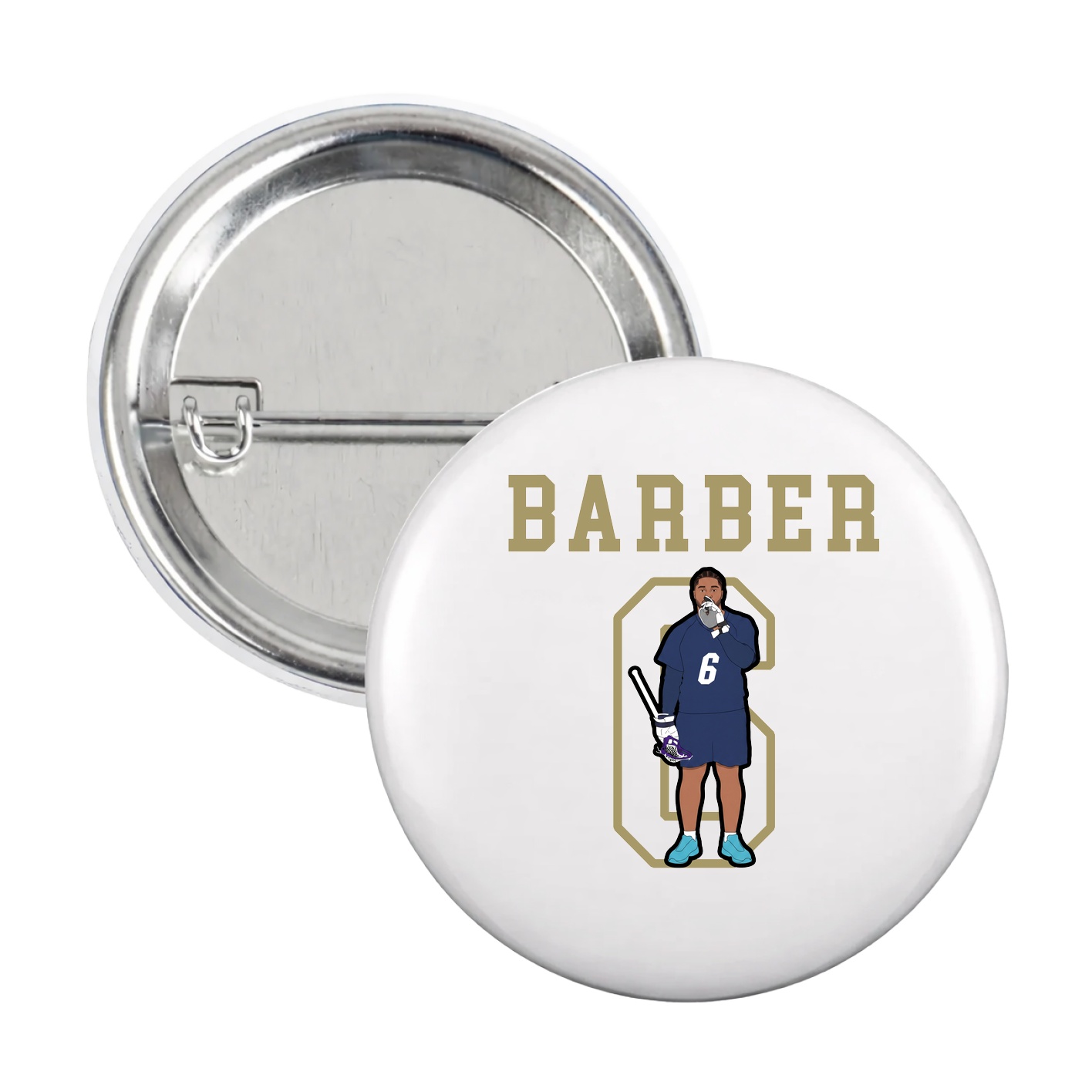 Game Day Button — Shirsey in White