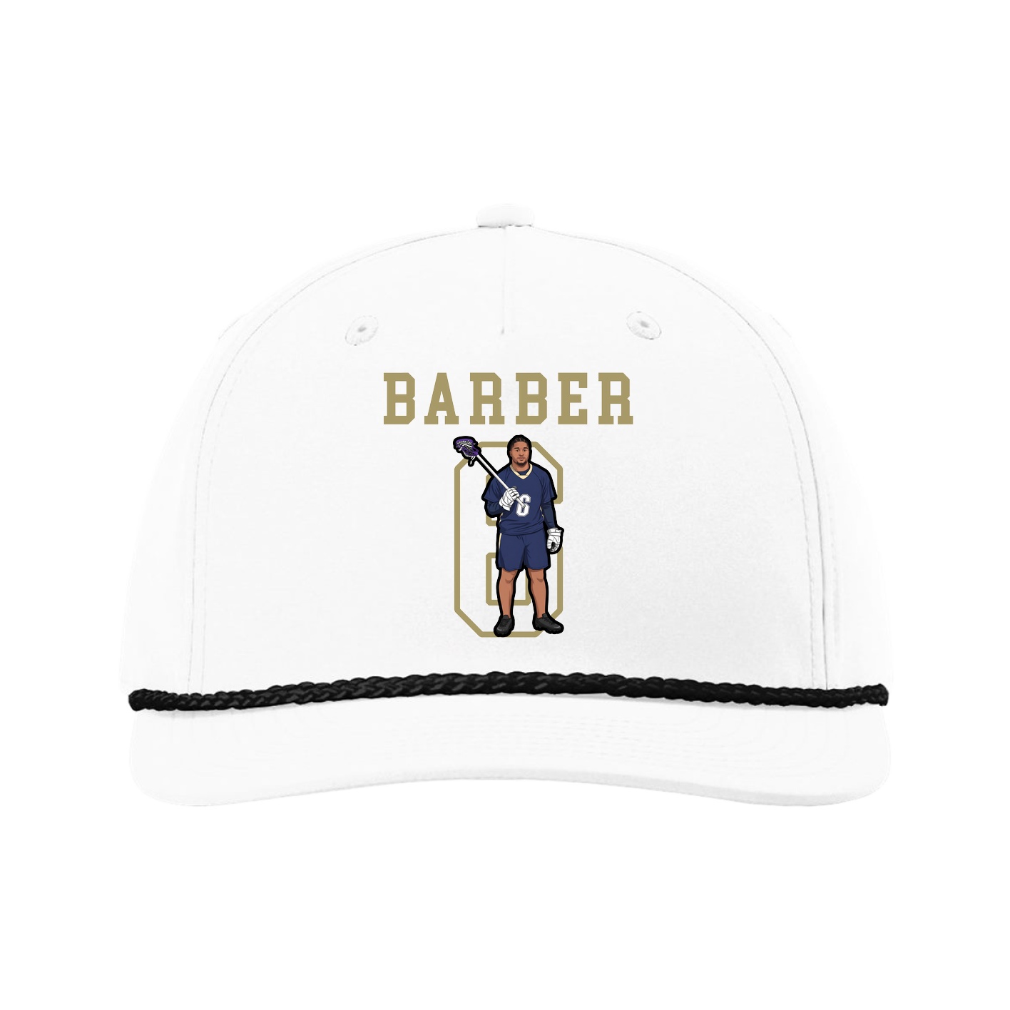 Five-Panel Classic Rope Cap — Shirsey in White