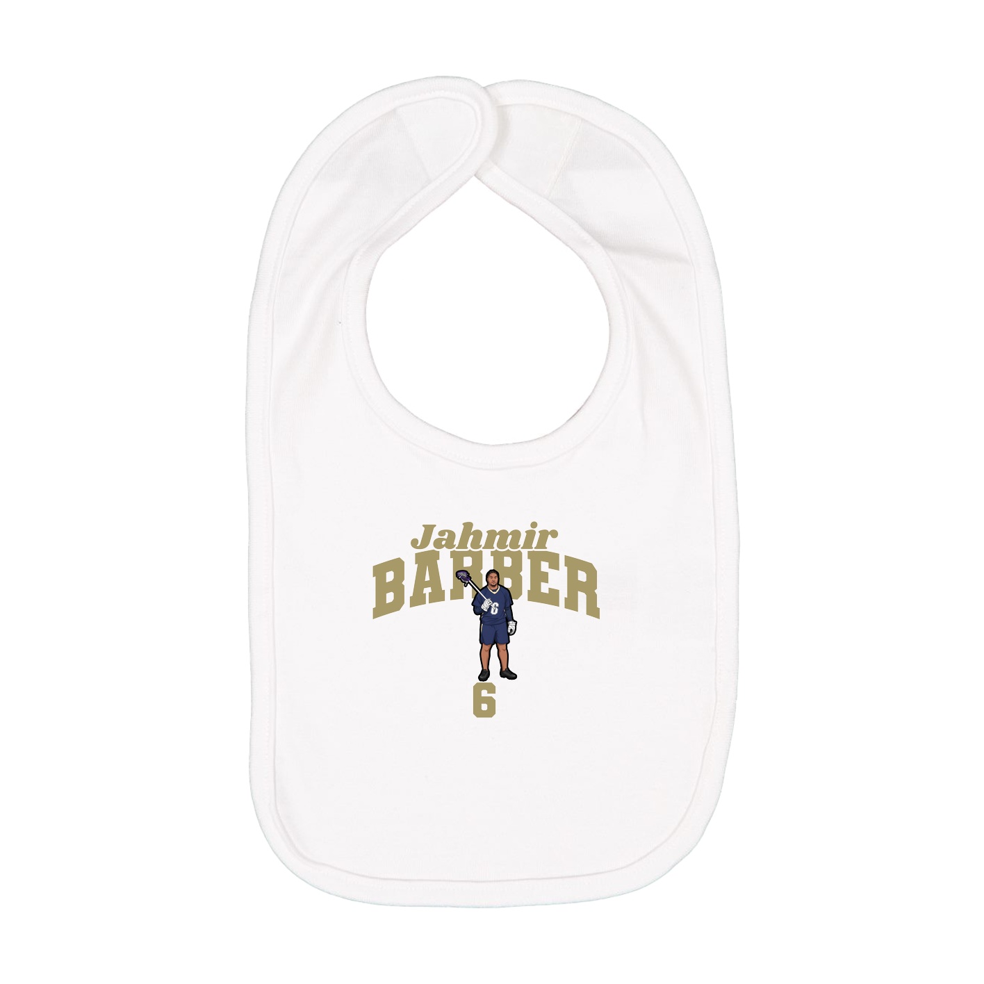 Infant Bib — Signature Arch in White