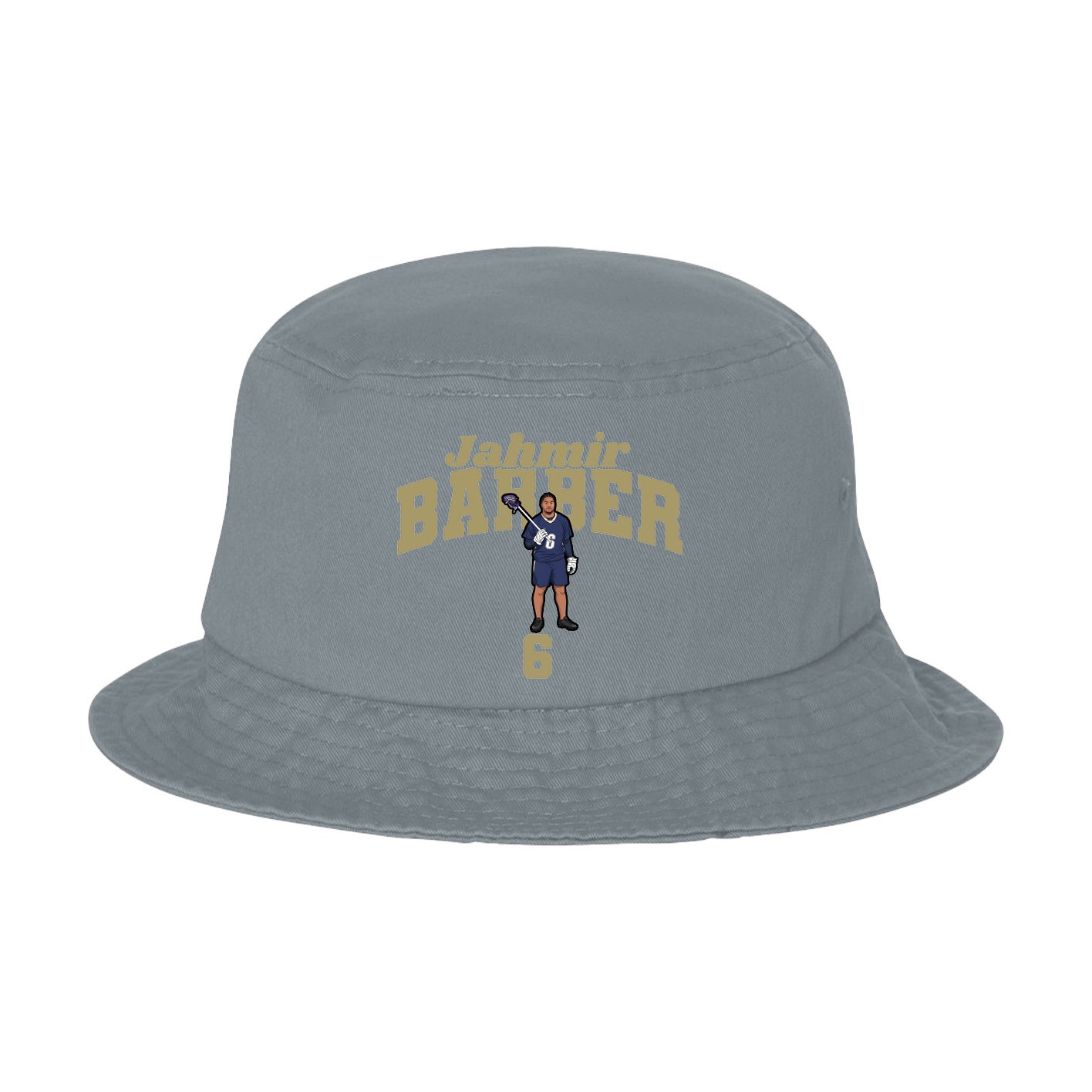 Bucket Cap — Signature Arch in Grey
