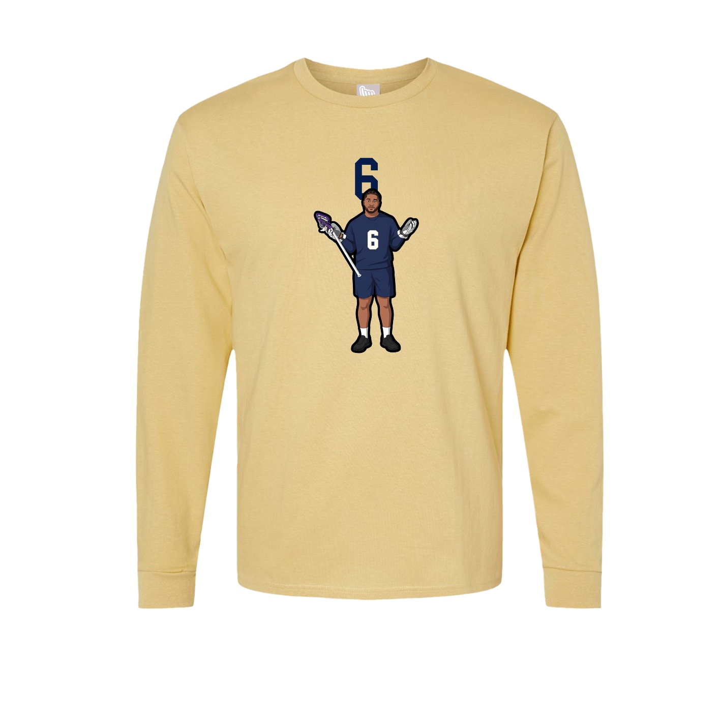 Long Sleeve Tee — Number Top in Vegas Gold