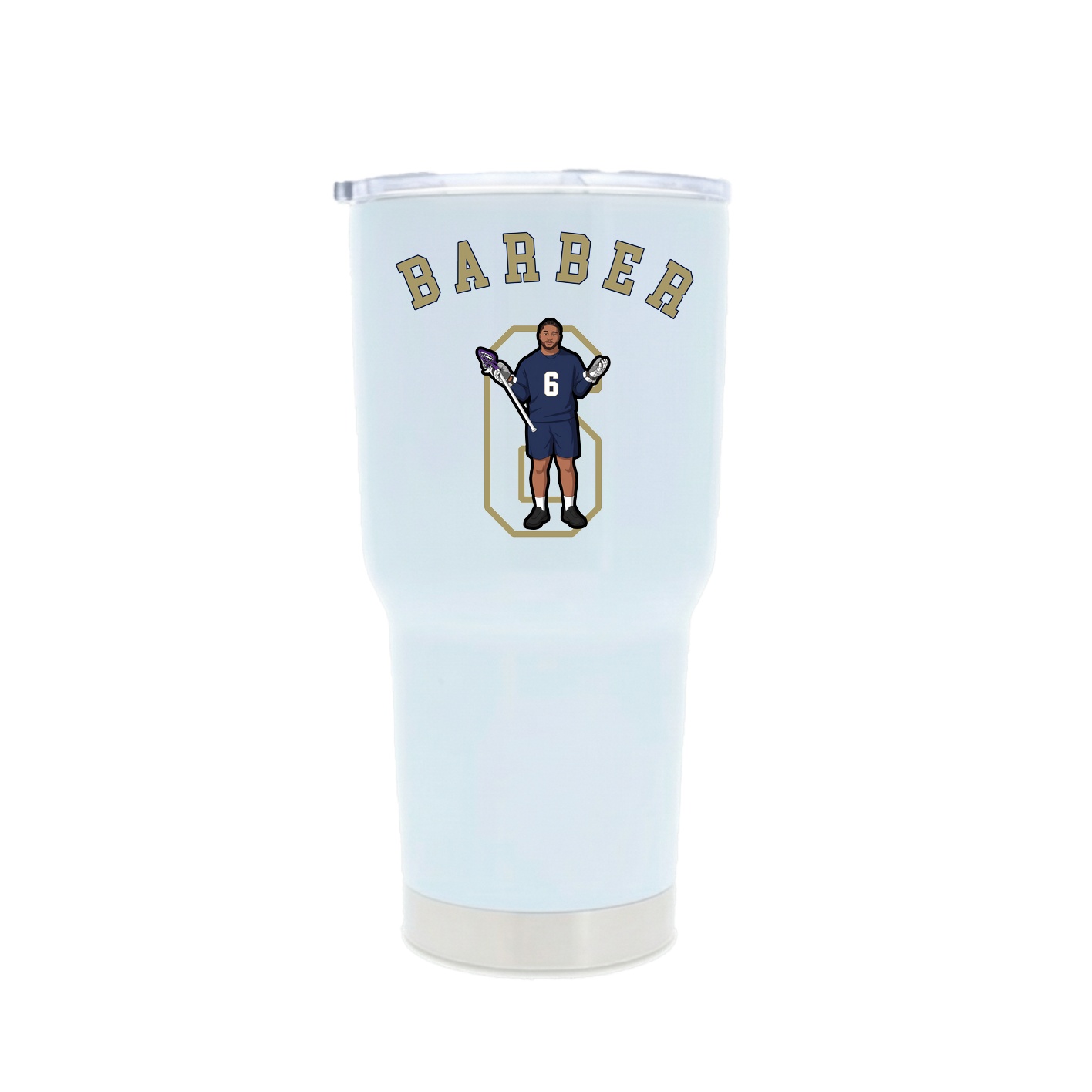 30oz Stainless Steel Tumbler — Shirsey Arch in White