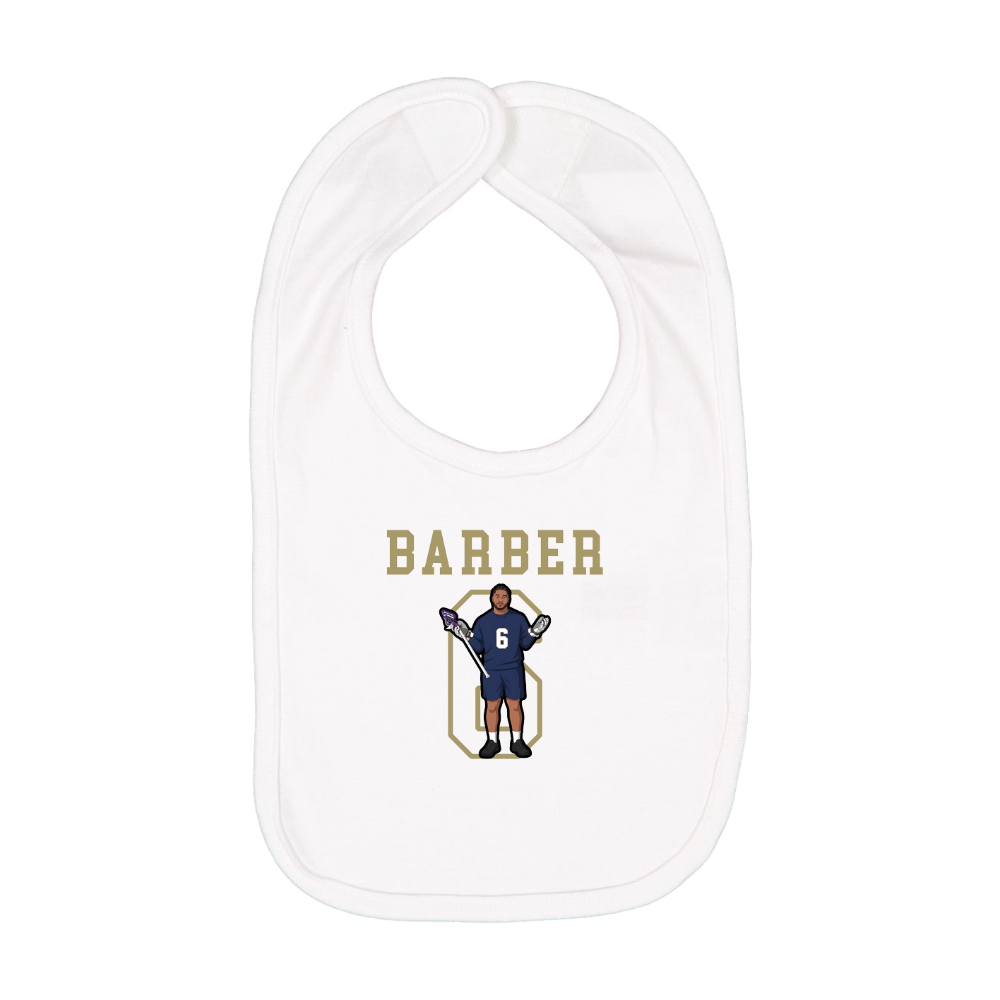 Infant Bib — Shirsey in White