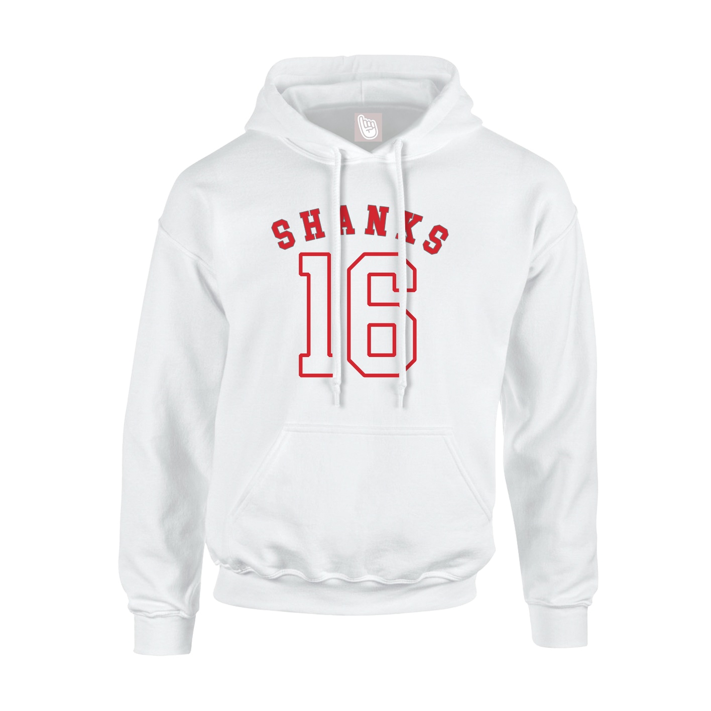 Youth Hoodie — Shirsey Arch in White