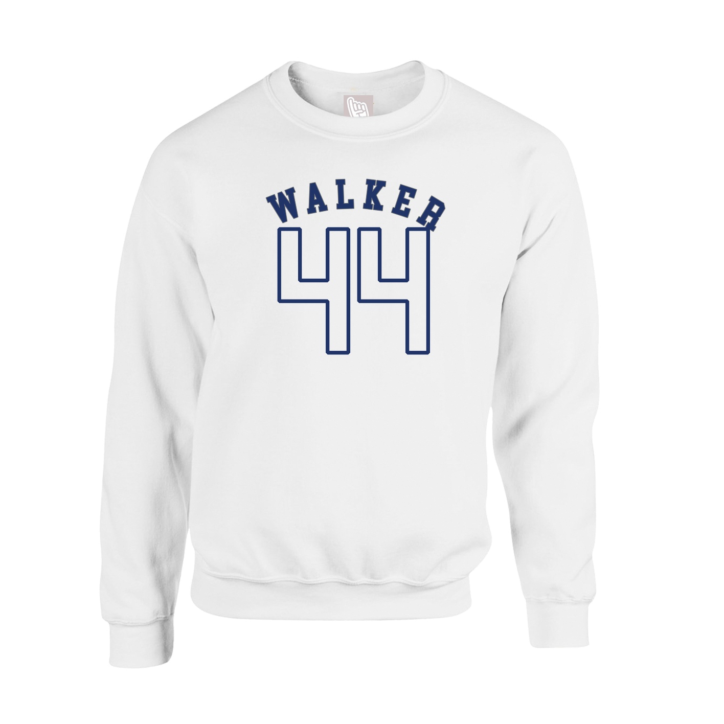 Fleece Crew — Shirsey Arch in White