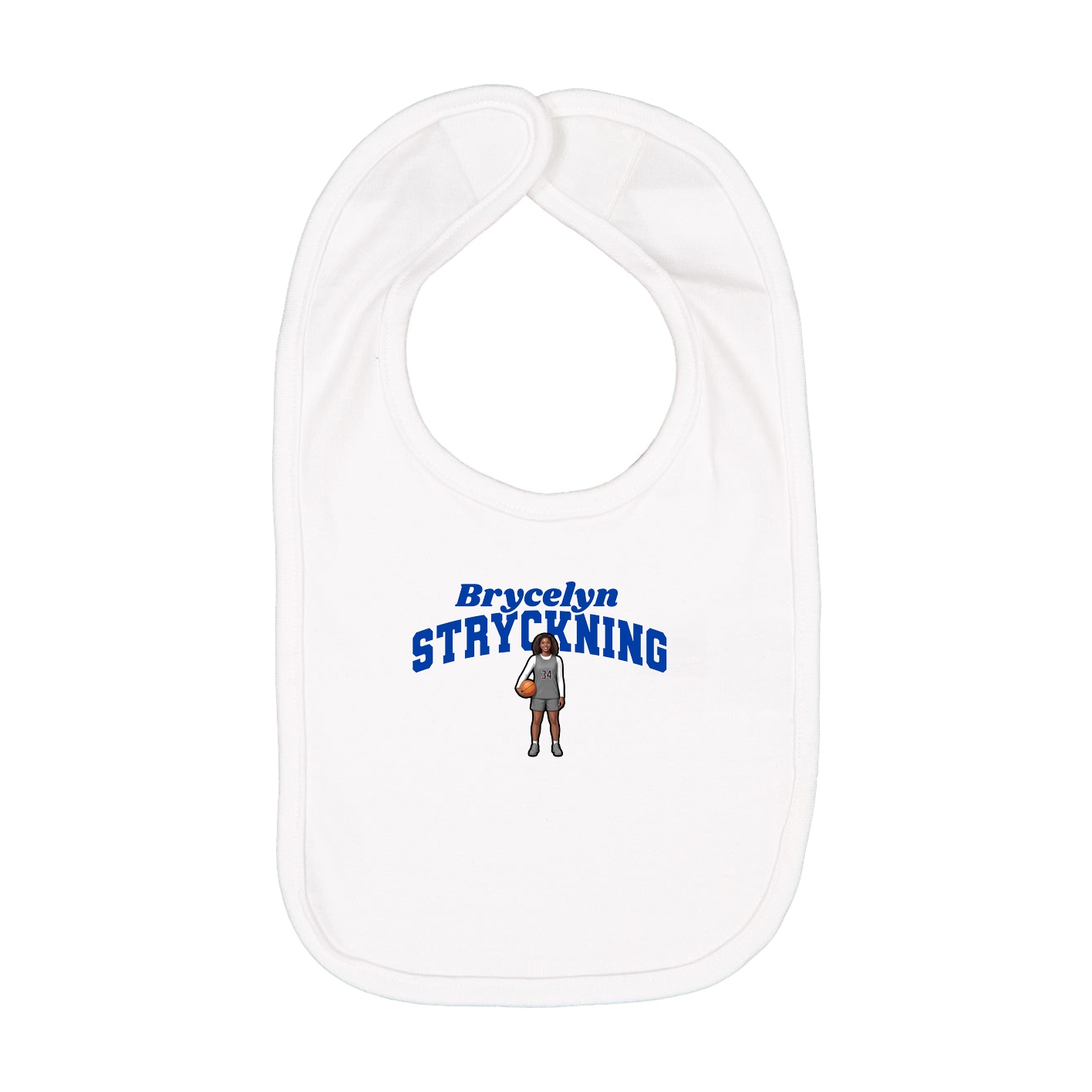 Infant Bib — Signature Arch in White