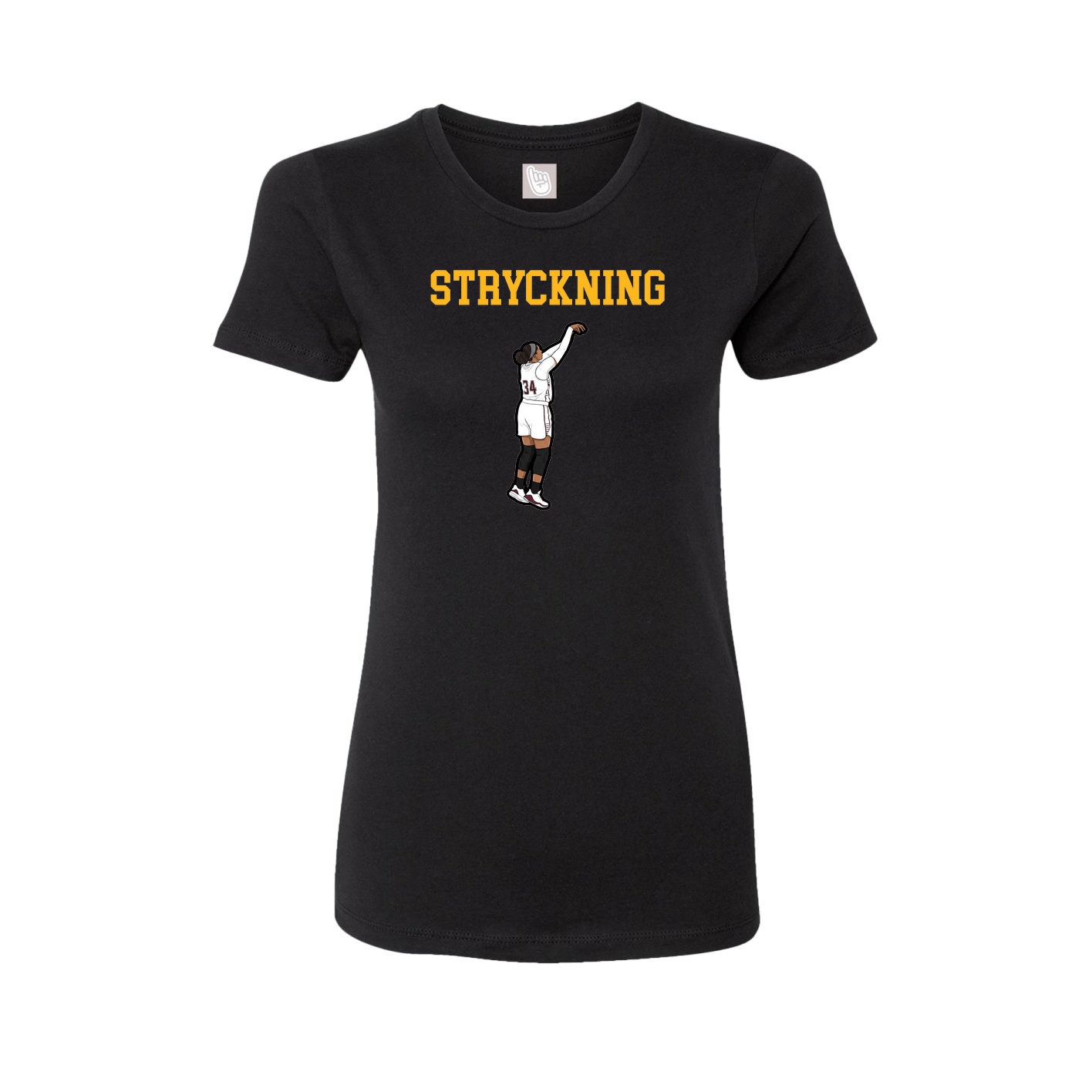 Fitted Women's Tee — Shirsey in Black