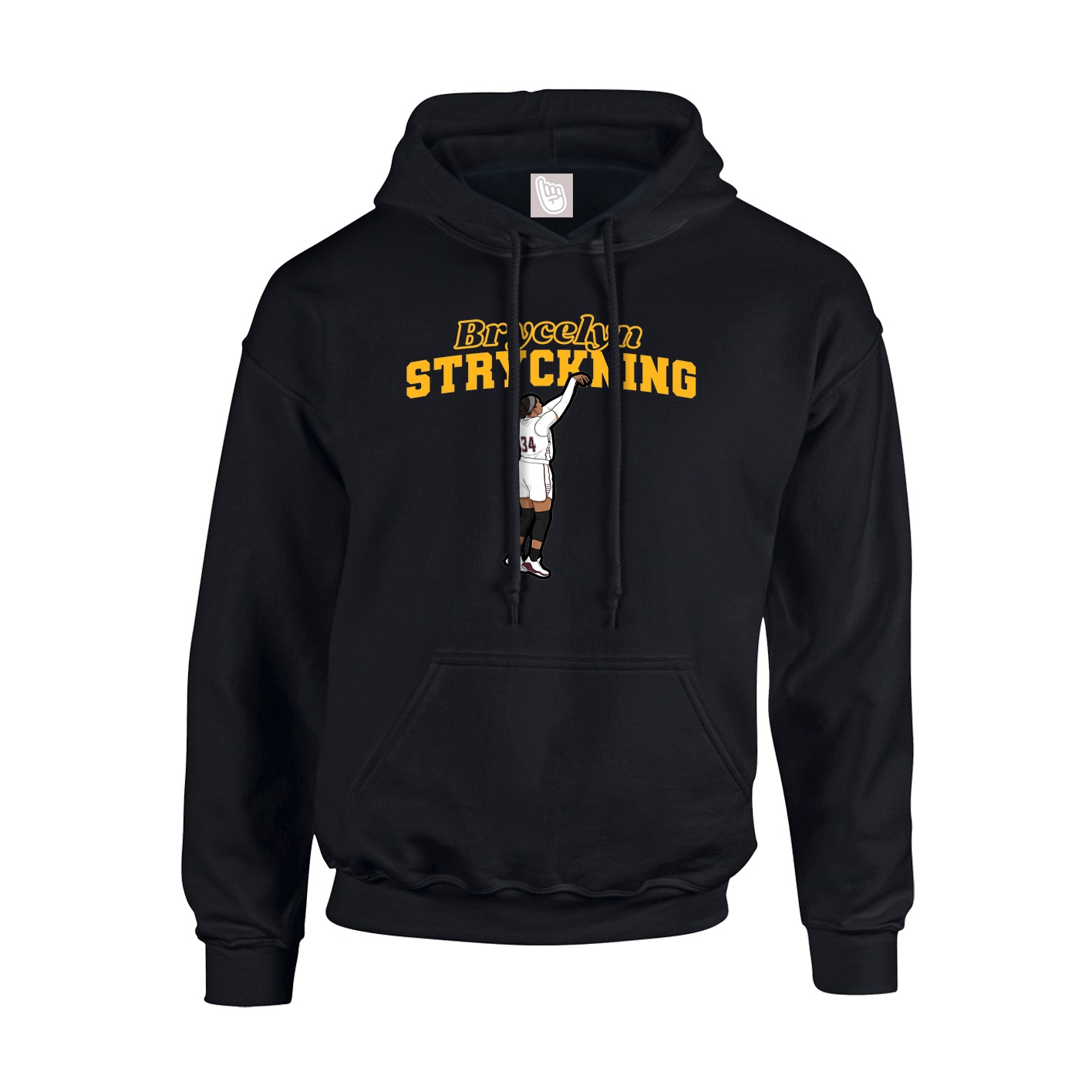 Hoodie — Name Arch in Black