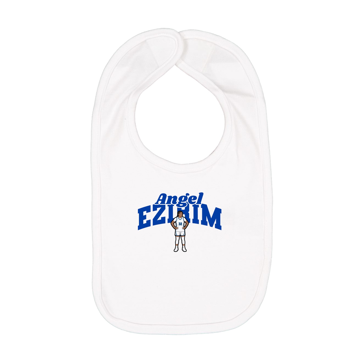 Infant Bib — Signature Arch in White