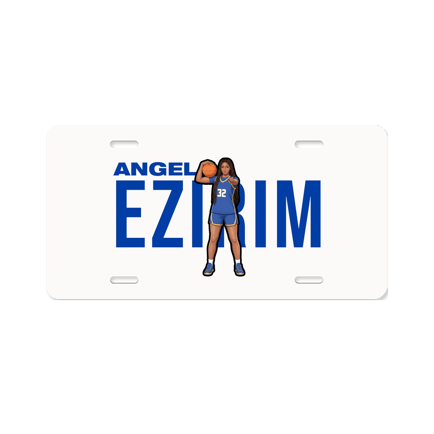 License Plate — Player Name in Classic