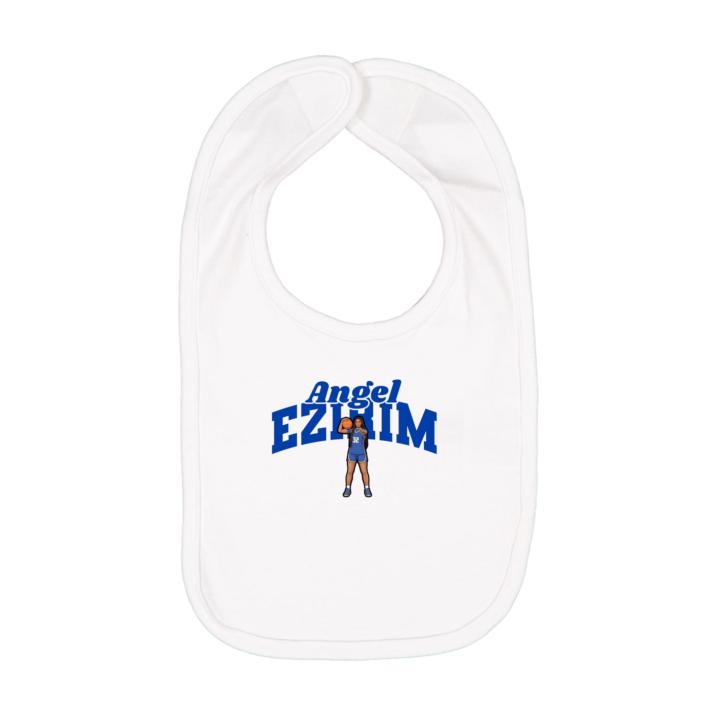Infant Bib — Signature Arch in White