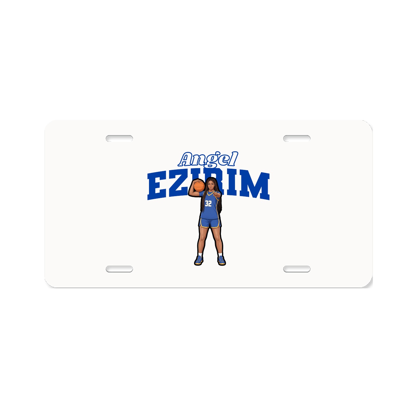 License Plate — Name Arch in Classic