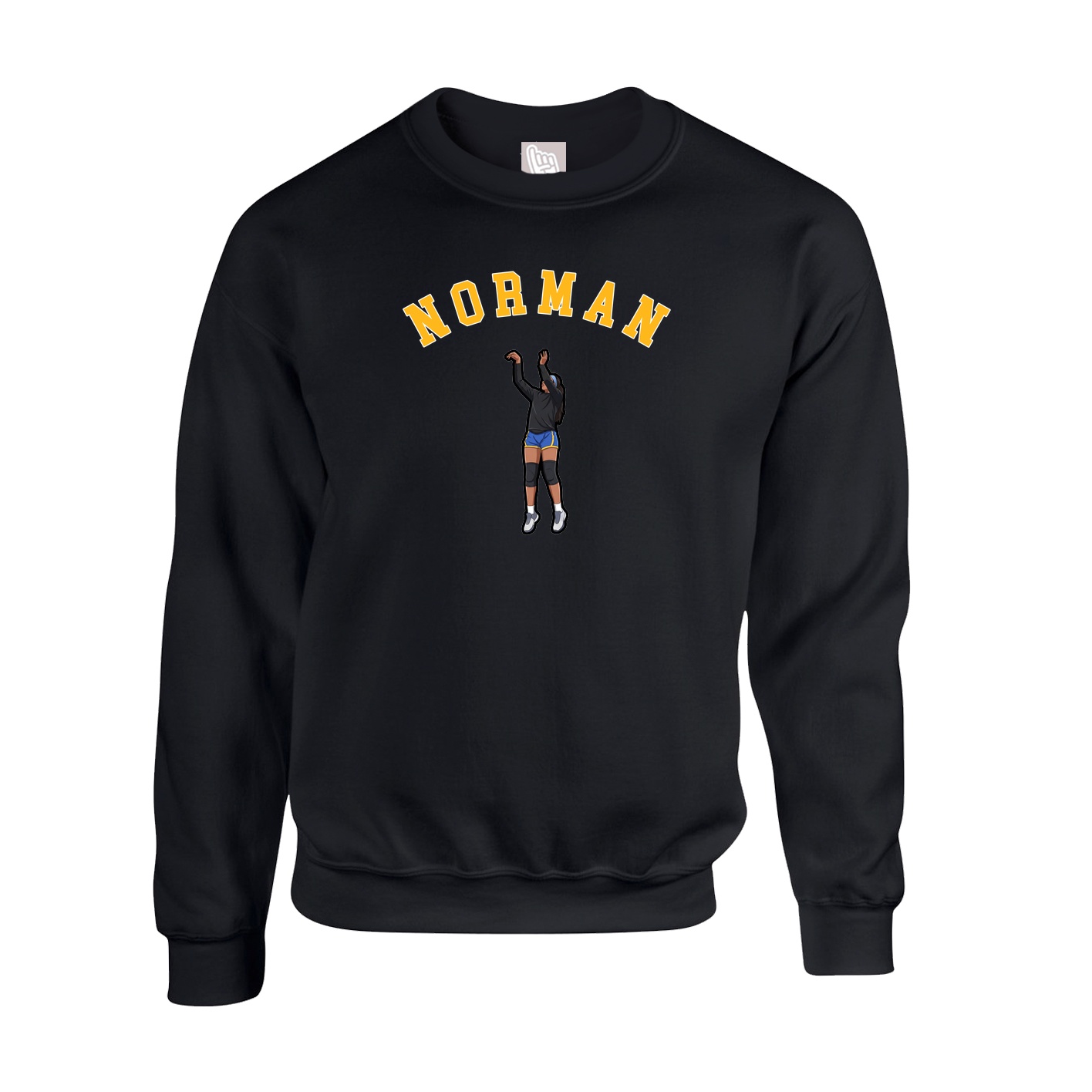Fleece Crew — Shirsey Arch in Black
