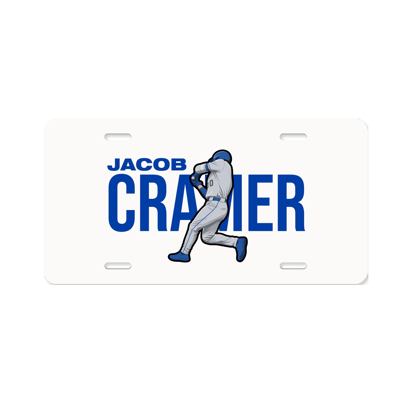 License Plate — Player Name in Classic