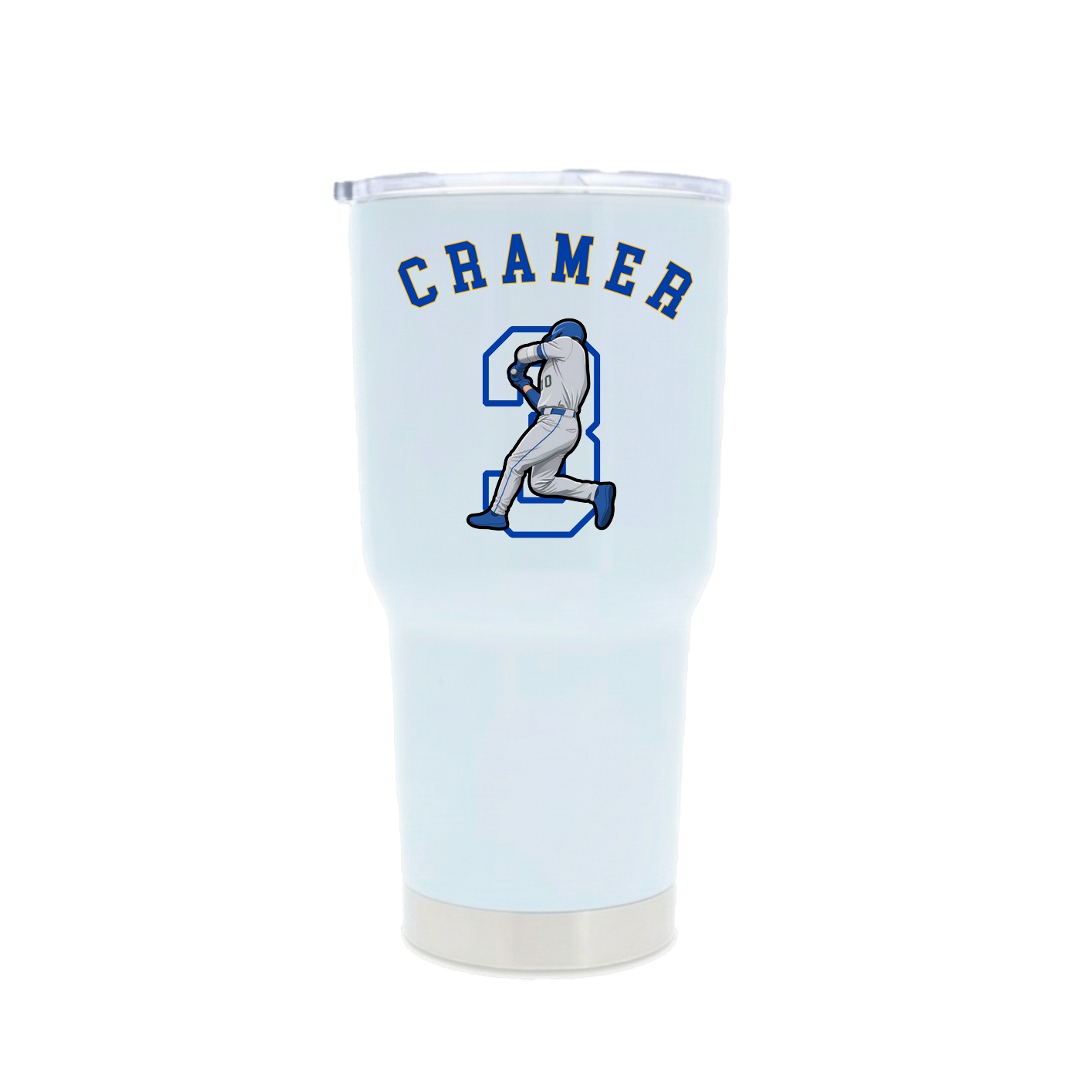 30oz Stainless Steel Tumbler — Shirsey Arch in White