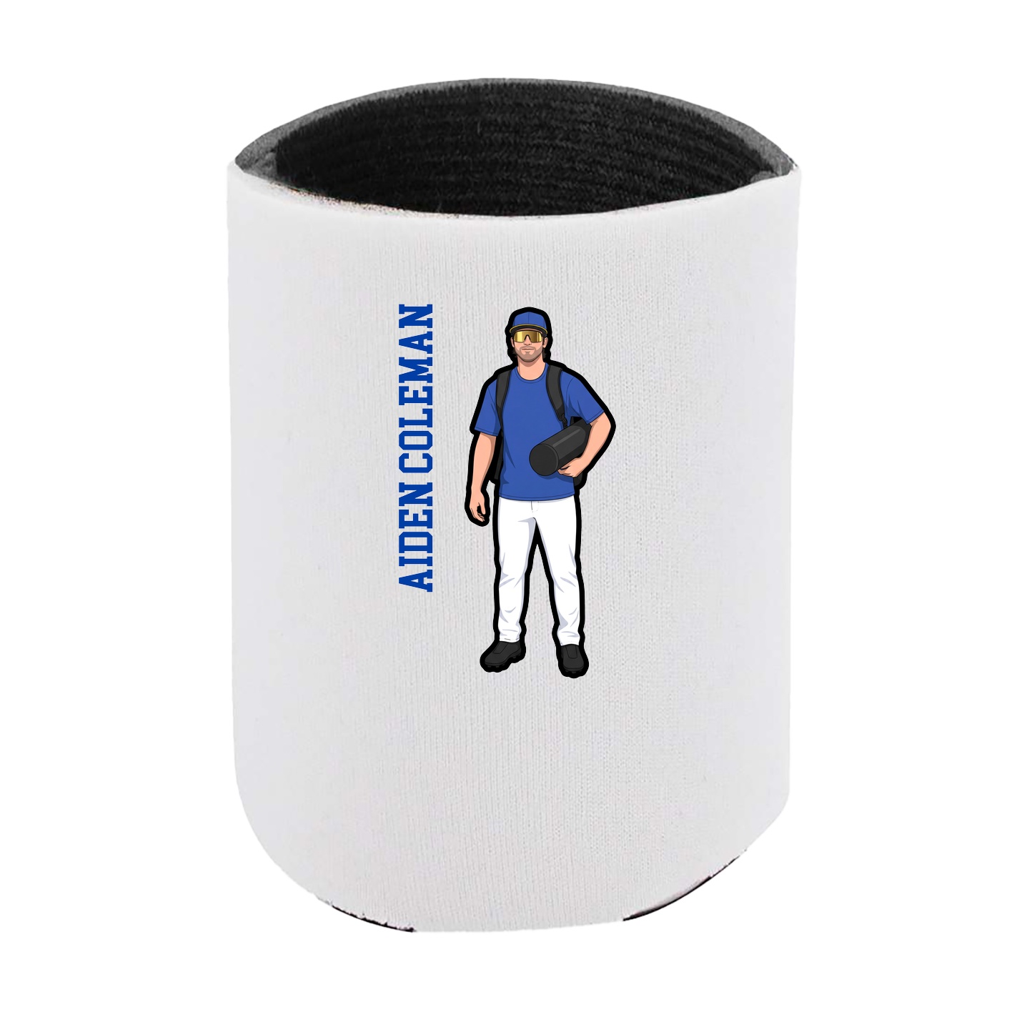 Can Holder — Name Vertical in White