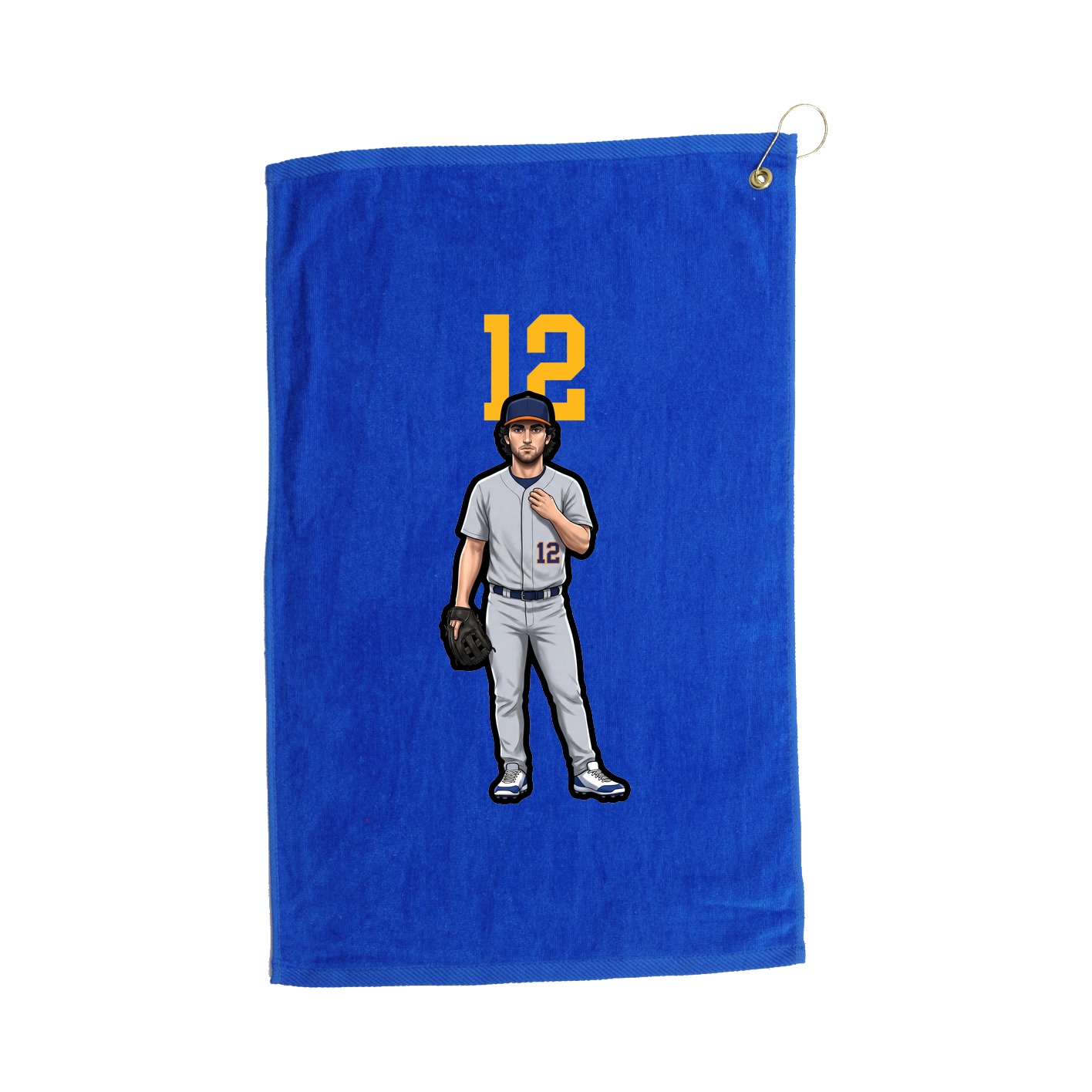 Golf Towel — Number Top in Royal