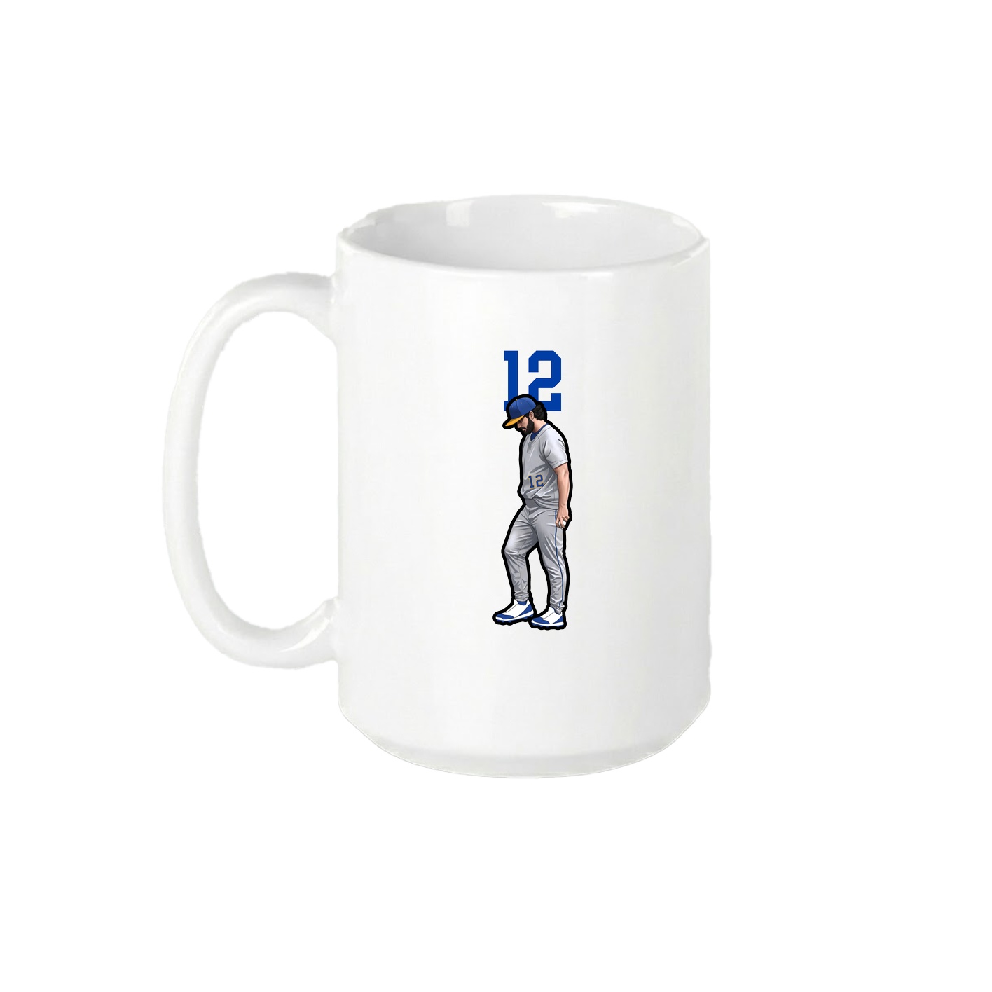 15oz Coffee Mug — Number Top in White