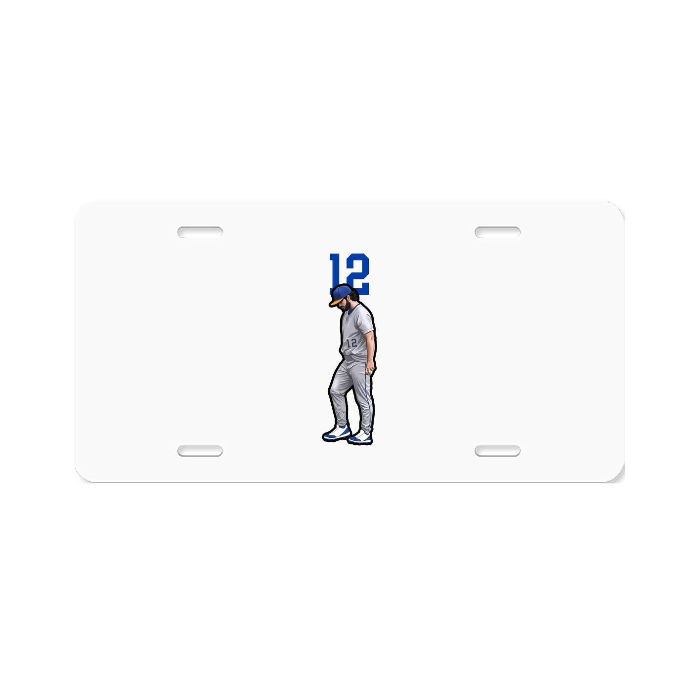 License Plate — Number Top in Classic
