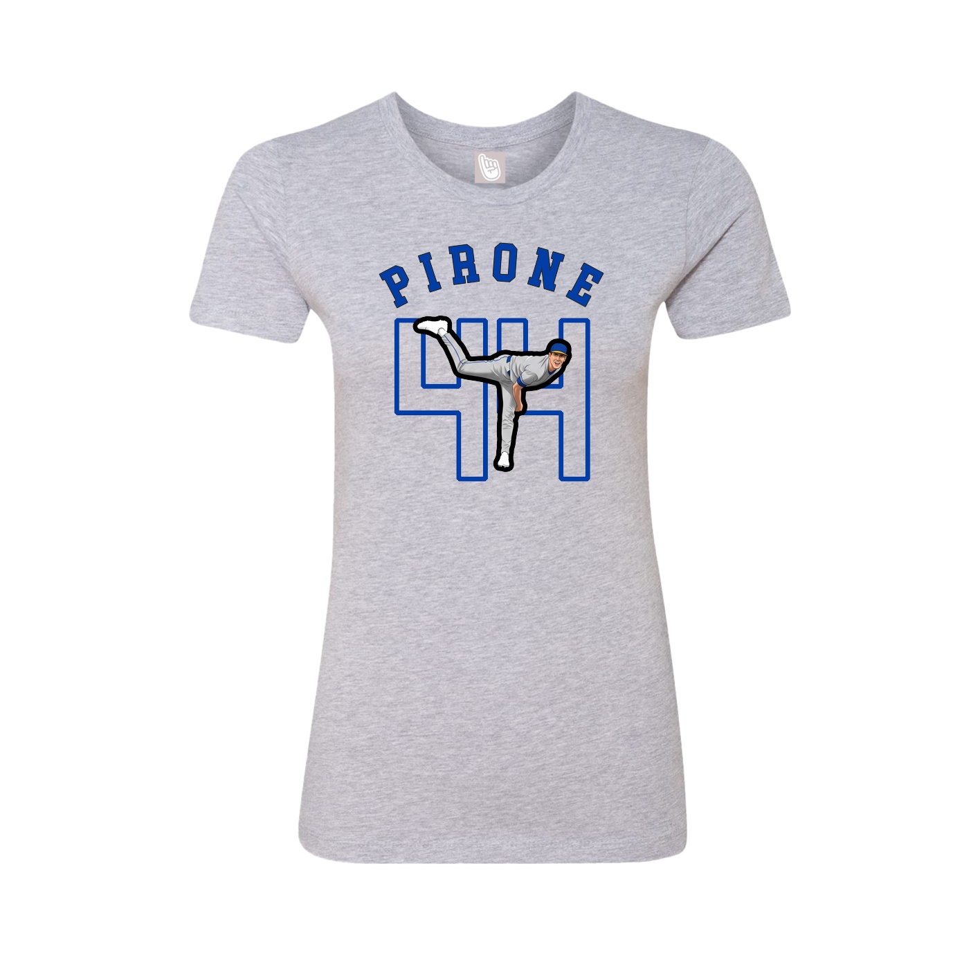 Fitted Women's Tee — Shirsey Arch in Grey