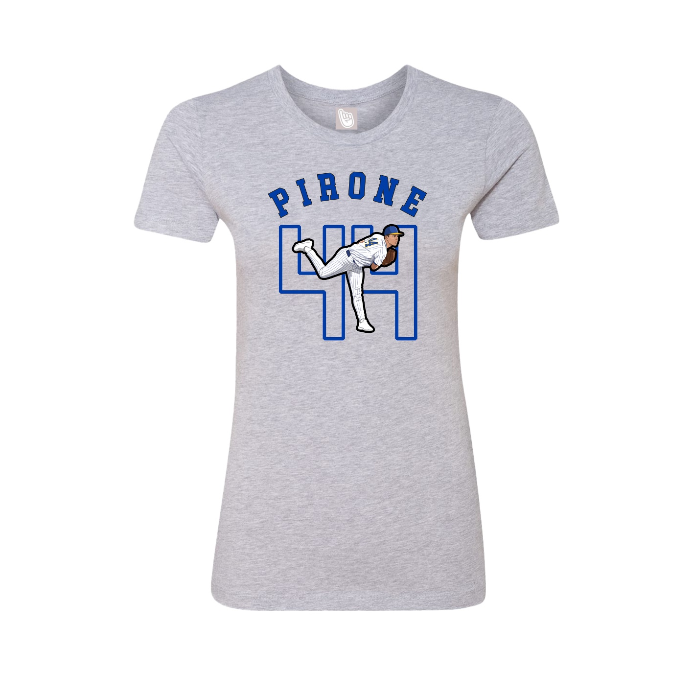 Fitted Women's Tee — Shirsey Arch in Grey