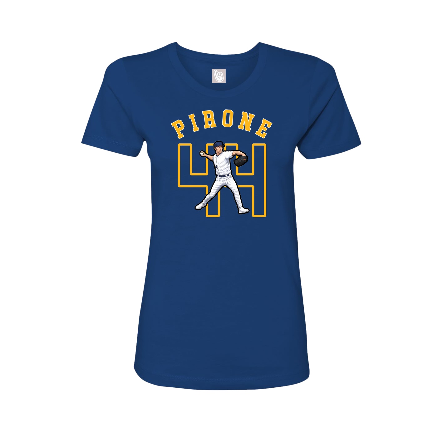 Fitted Women's Tee — Shirsey Arch in Royal