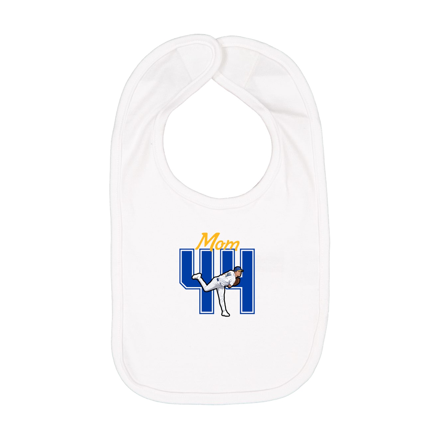 Infant Bib — Mothers Day Shirsey in White