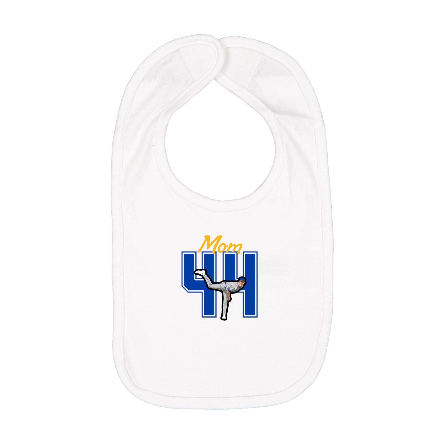 Infant Bib — Mothers Day Shirsey in White