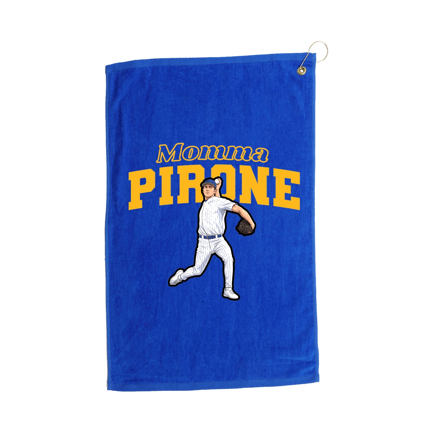 Golf Towel — Mothers Day Block in Royal
