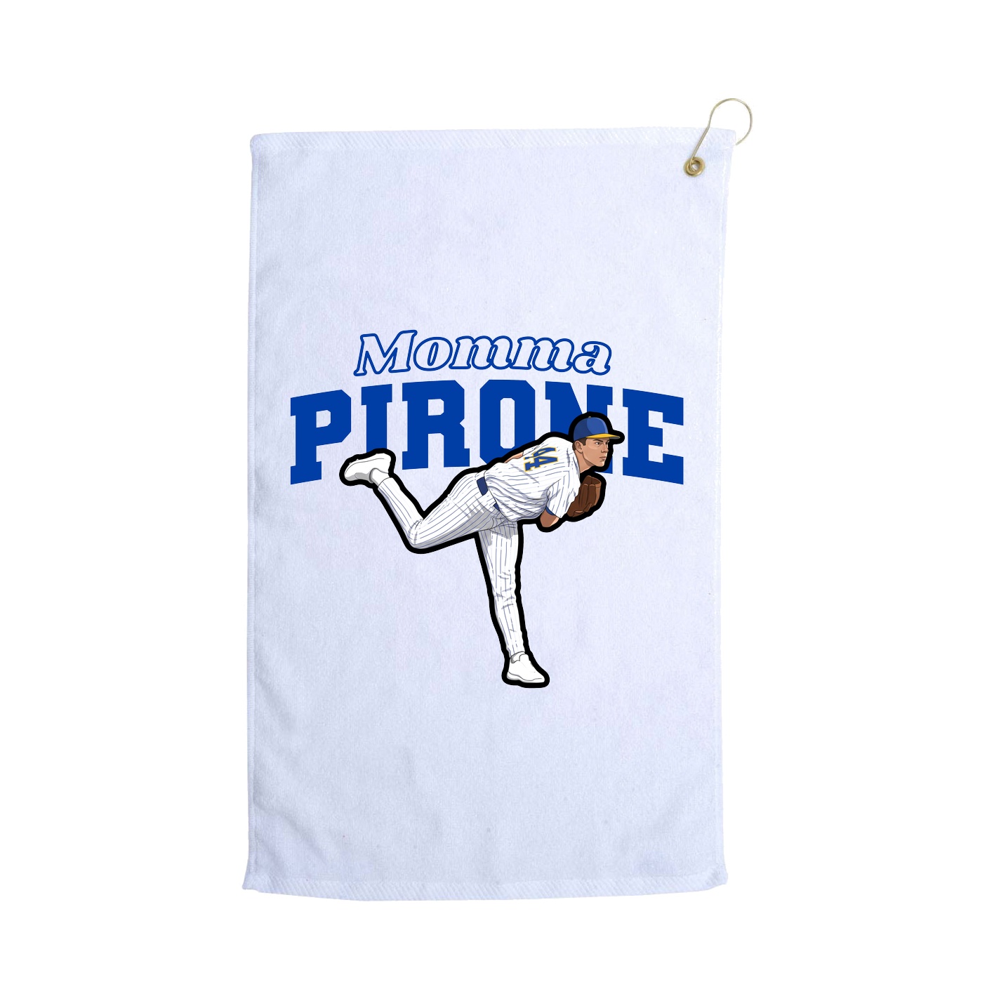 Golf Towel — Mothers Day Block in White