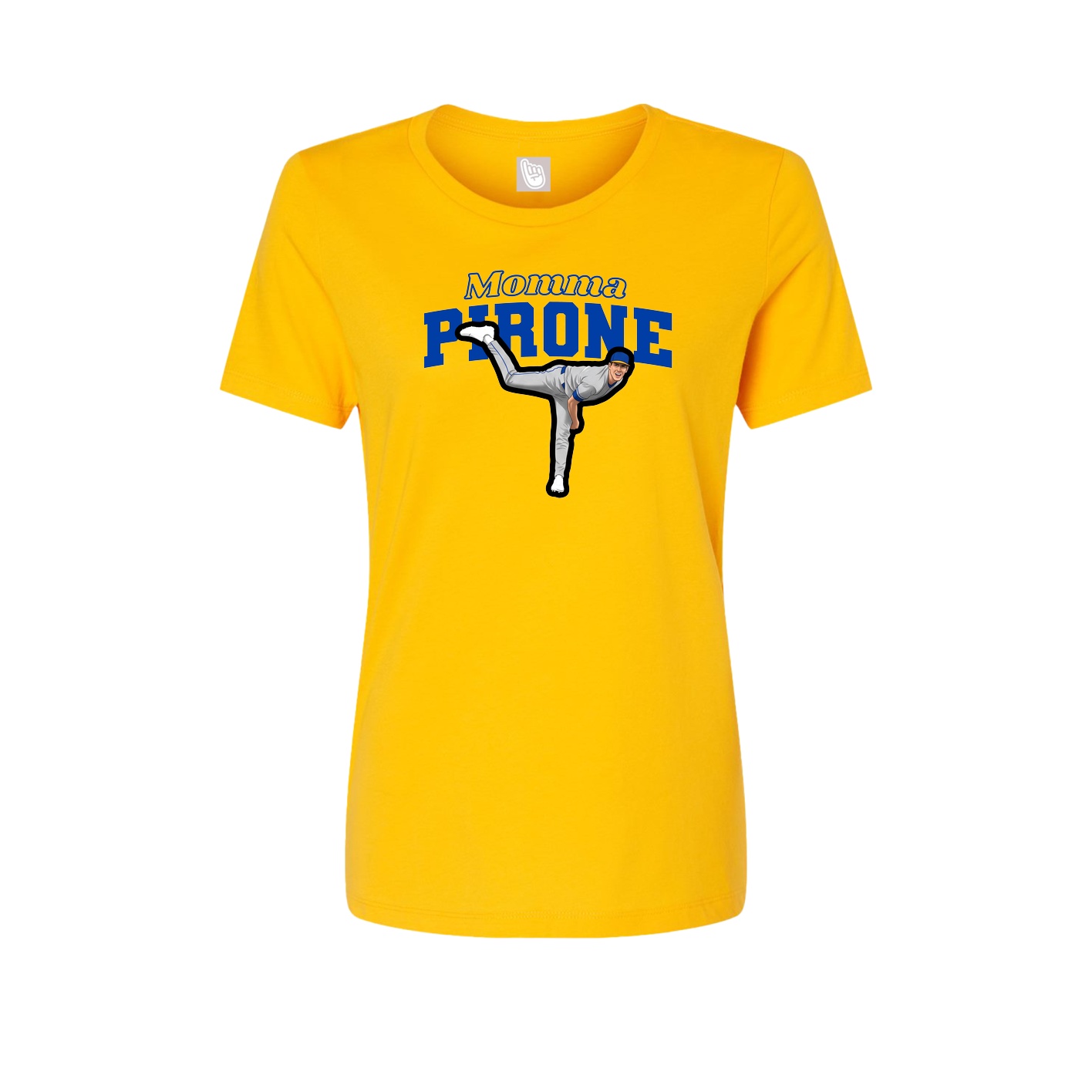 Womens Tee — Mothers Day Block in Gold
