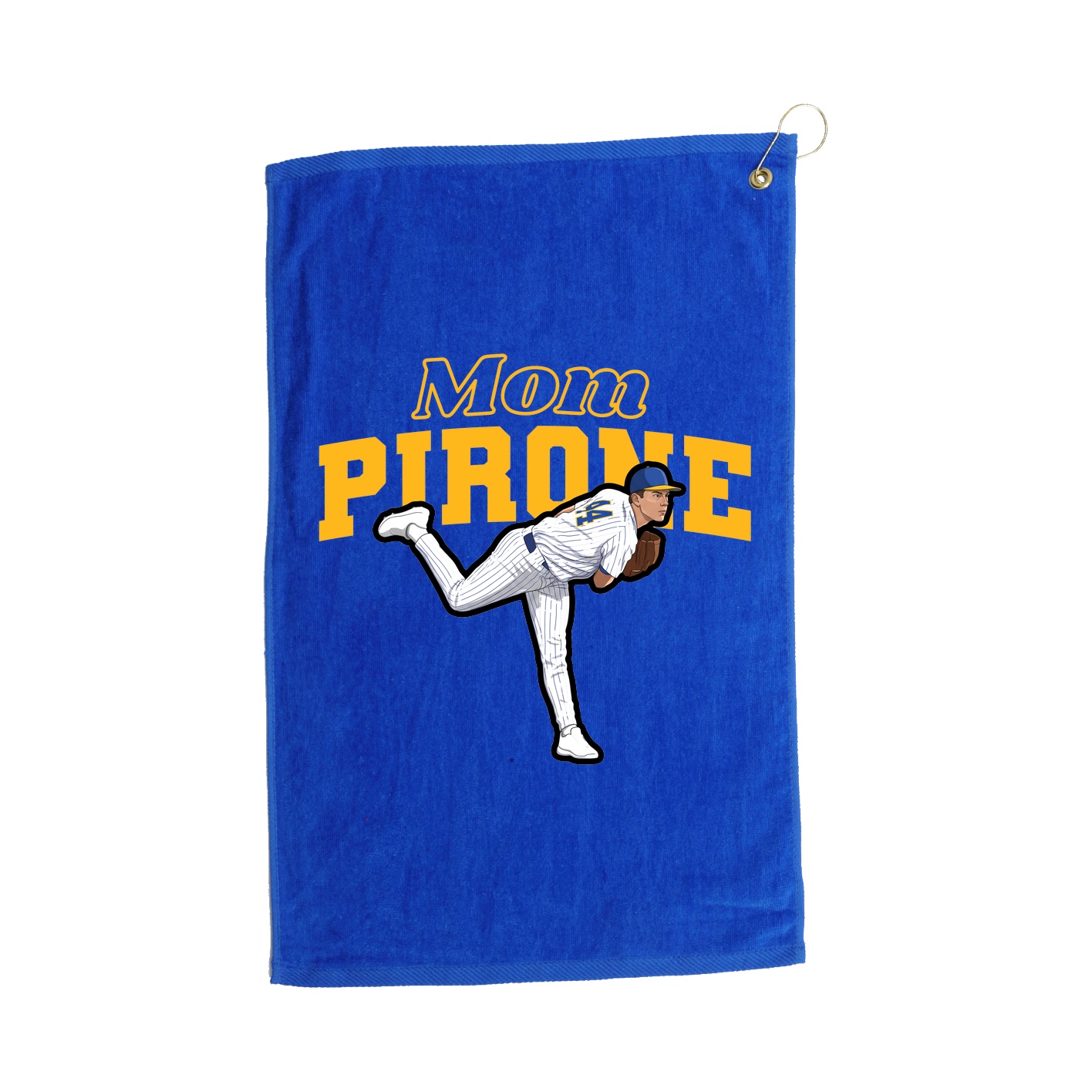 Golf Towel — Mothers Day Block in Royal